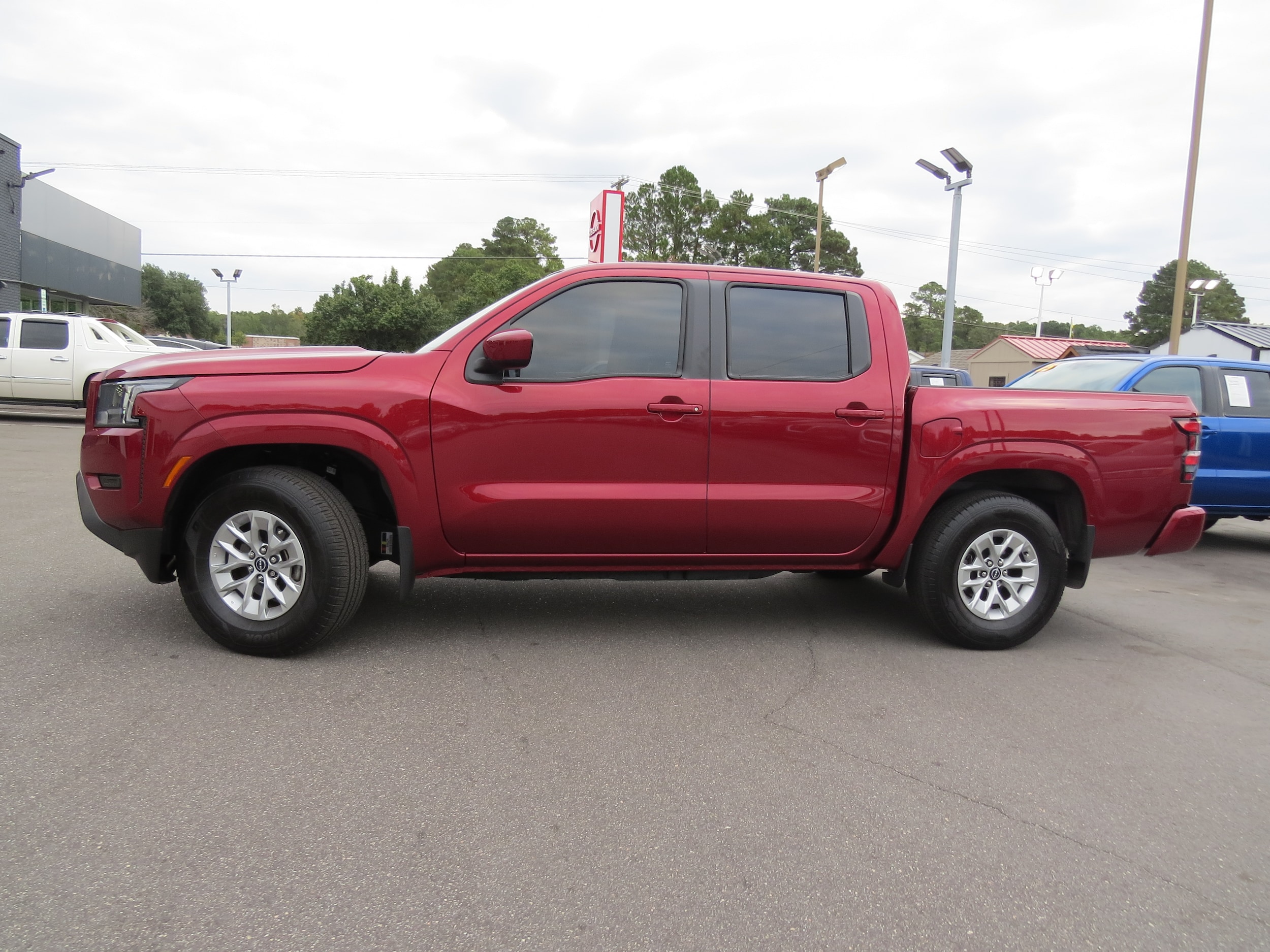 2024 Nissan Frontier SV Cardinal Red Metallic Tricoat at Griffin Nissan