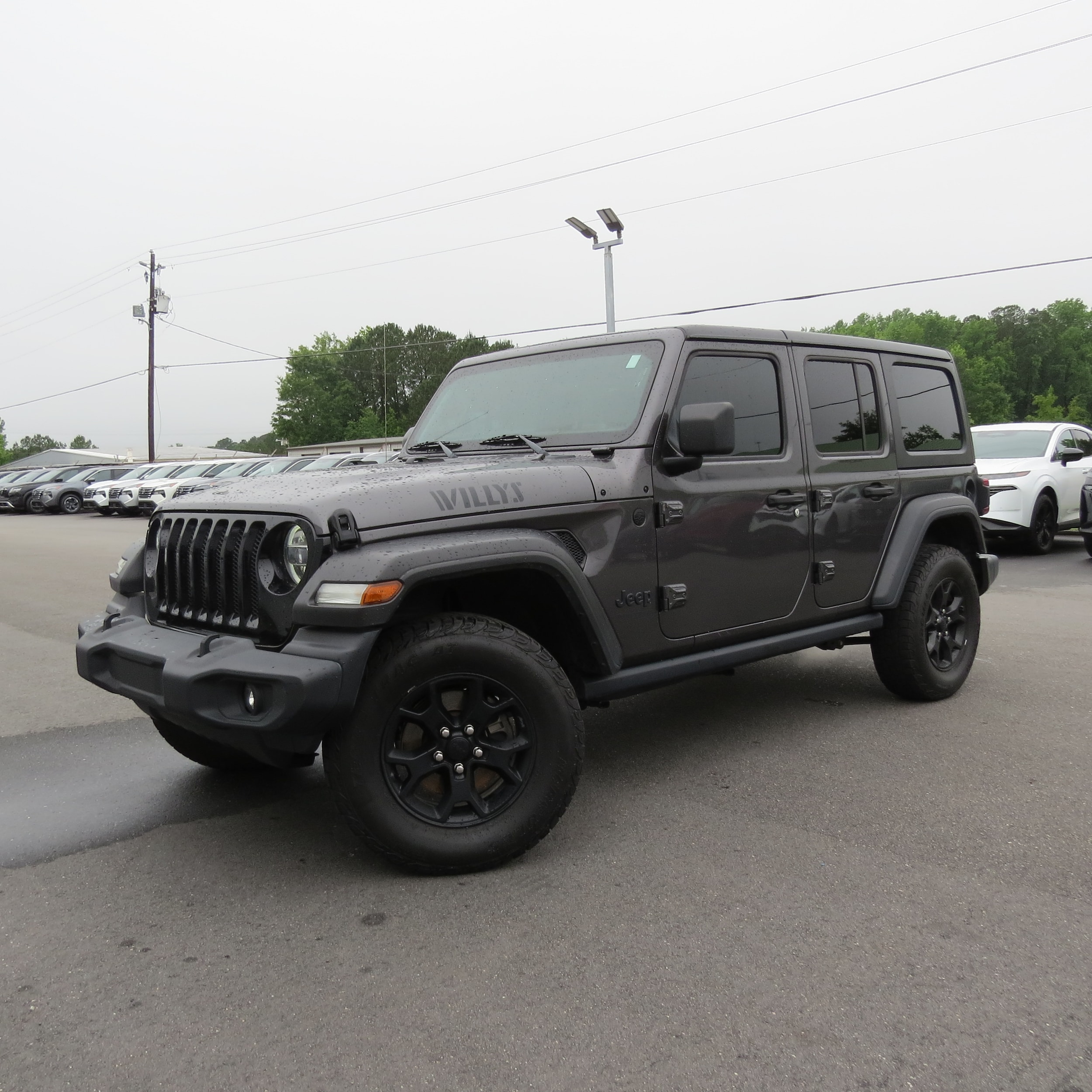 2020 Jeep Wrangler Unlimited Willys Granite Crystal Metallic Clearcoat at Stokes Toyota Hilton Head