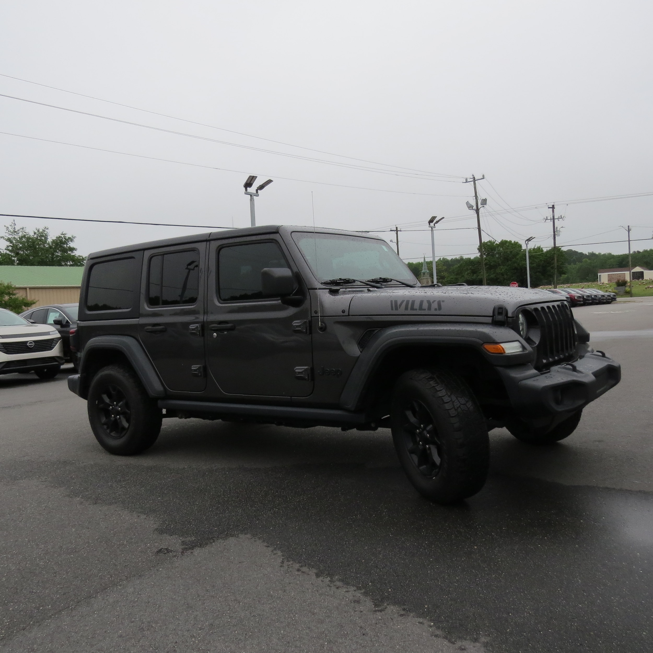 2020 Jeep Wrangler Unlimited Willys Granite Crystal Metallic Clearcoat at Stokes Toyota Hilton Head
