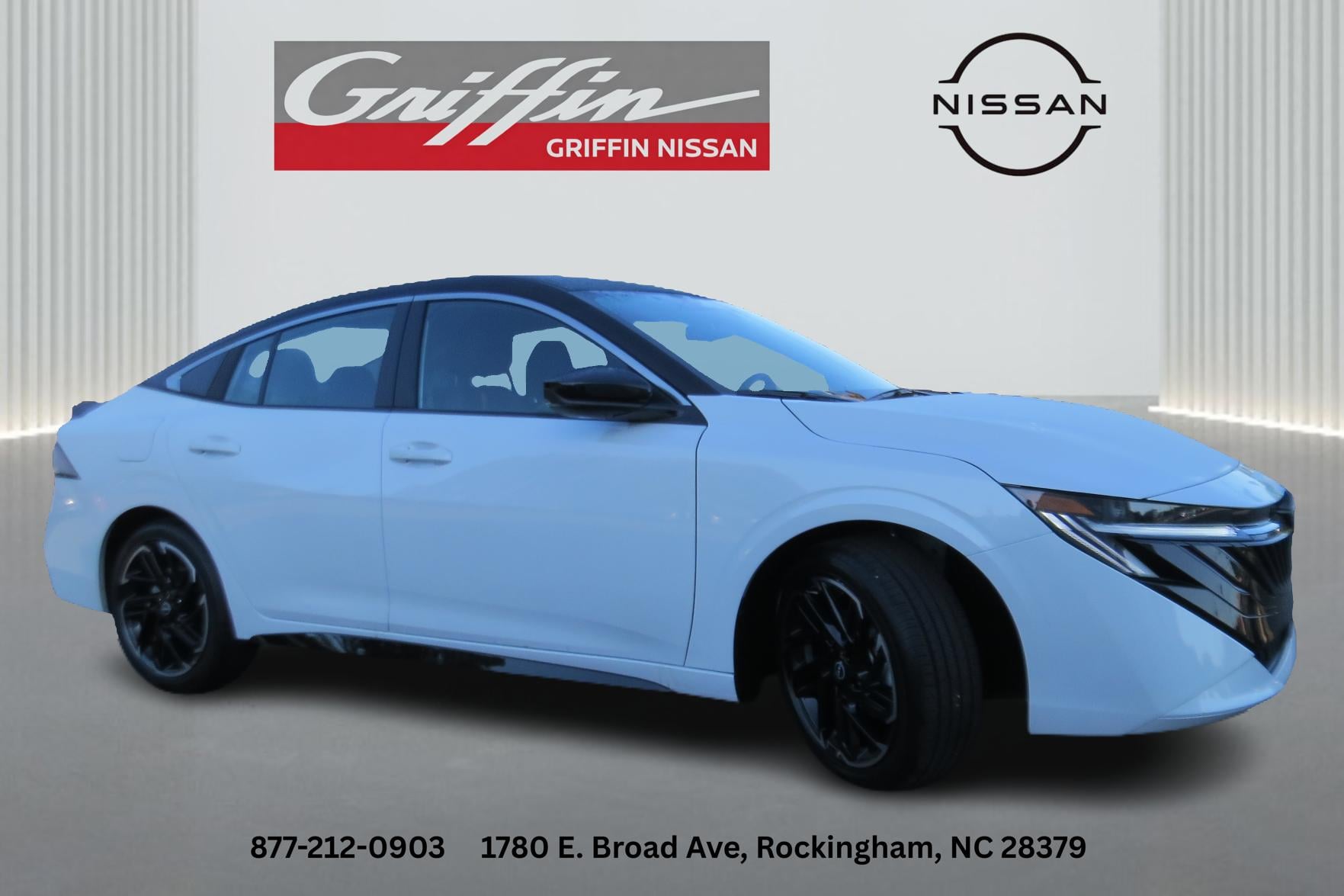 2026 Nissan Sentra SR Aspen White Tricoat/Super Black at Griffin Nissan