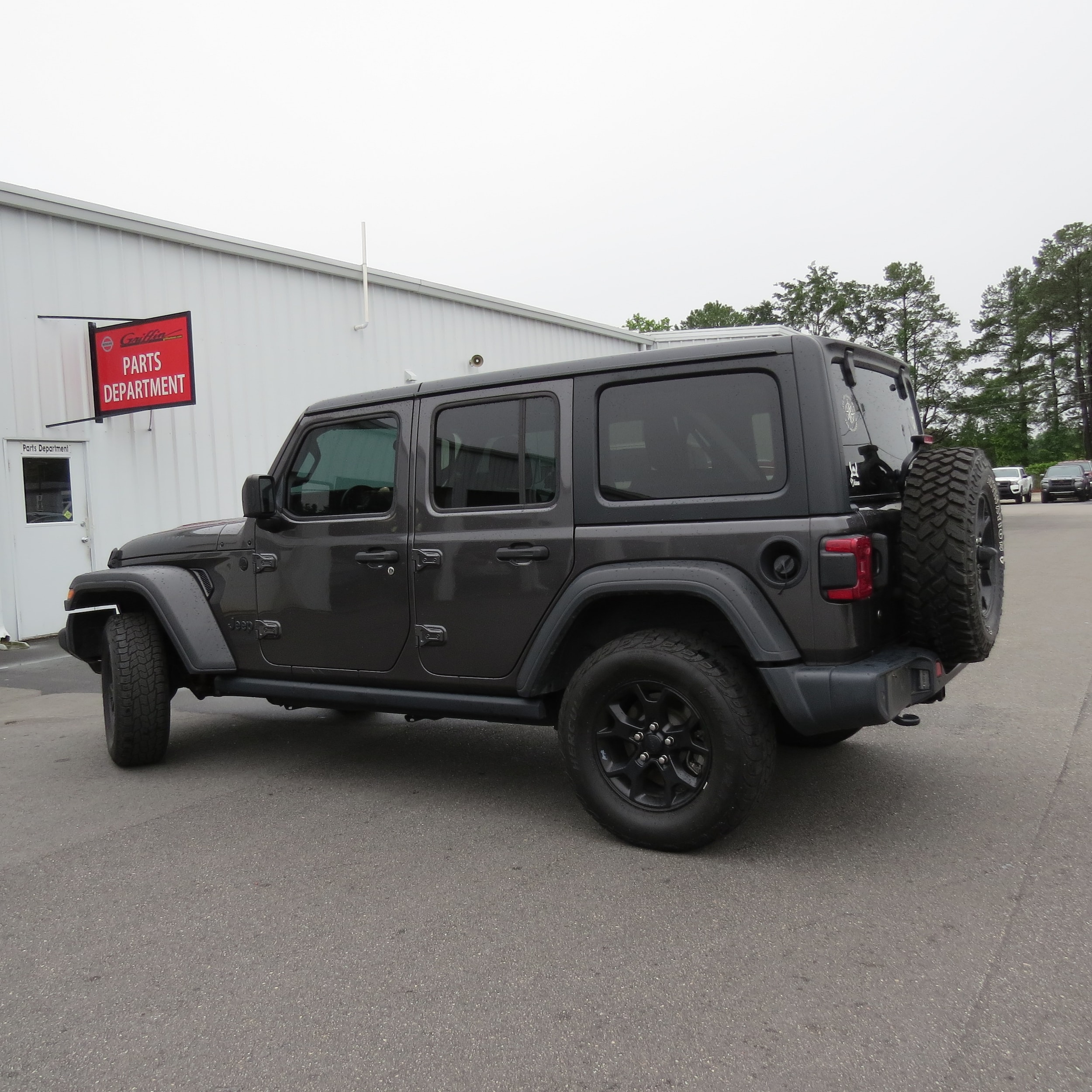 2020 Jeep Wrangler Unlimited Willys Granite Crystal Metallic Clearcoat at Stokes Toyota Hilton Head