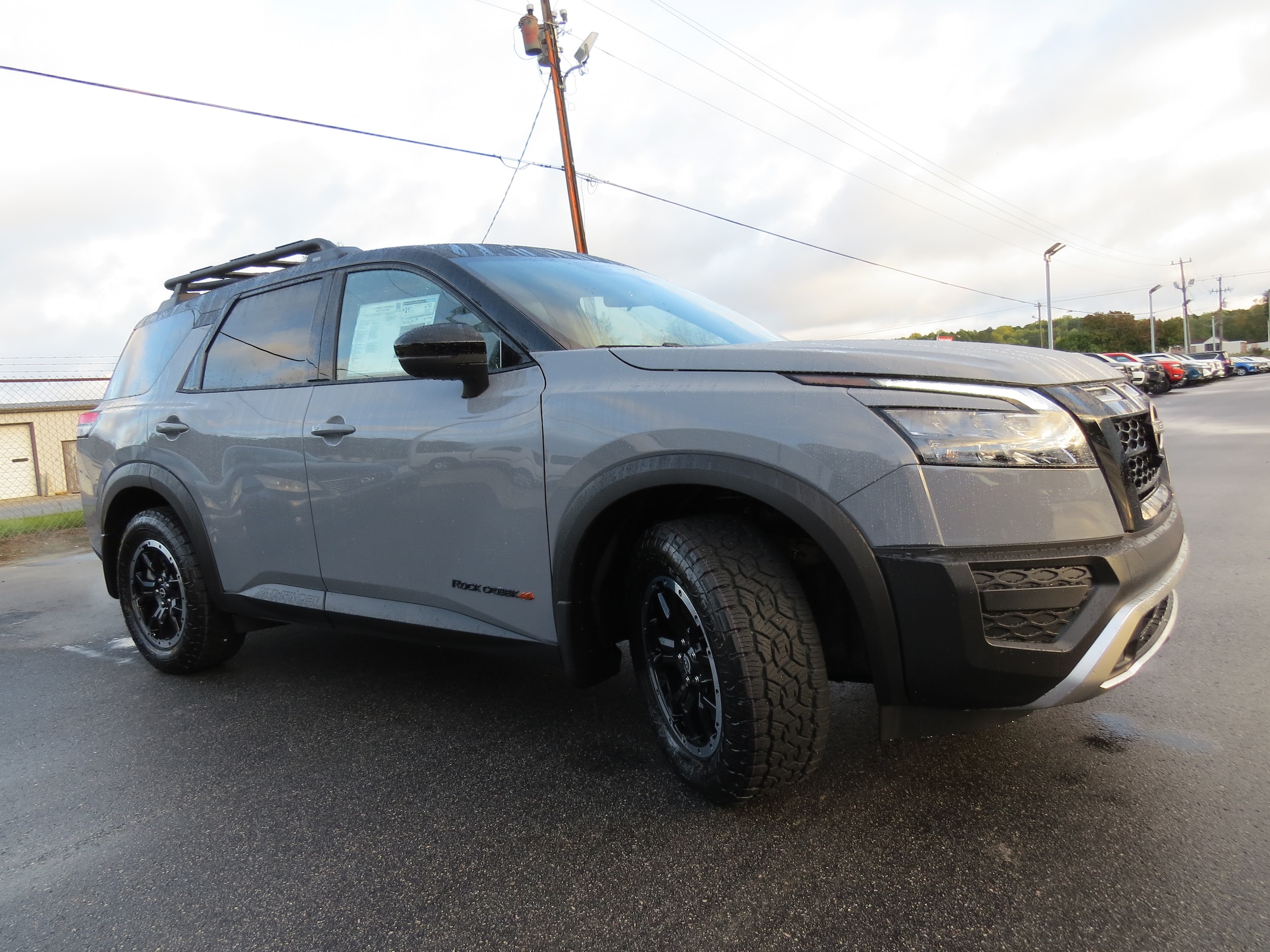 2025 Nissan Pathfinder Rock Creek Two-Tone Boulder Gray Pearl   Super Black at Griffin Nissan