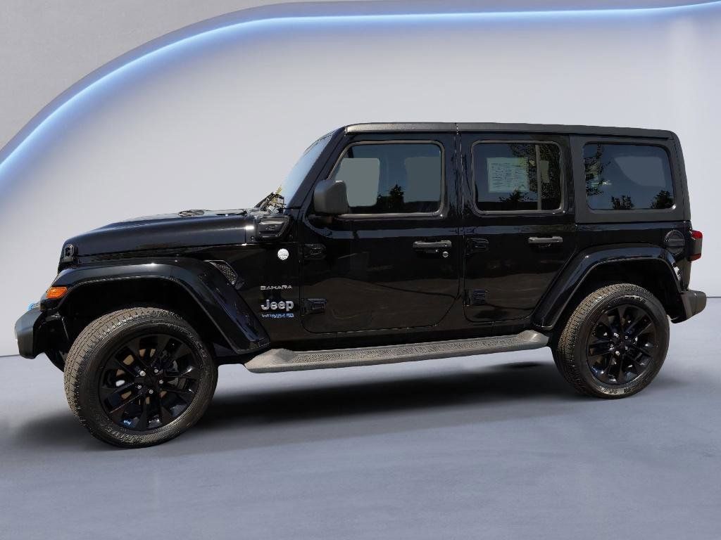 Certified 2022 Jeep Wrangler Unlimited Sahara 4XE with VIN 1C4JJXP66NW256684 for sale in Milwaukee, WI