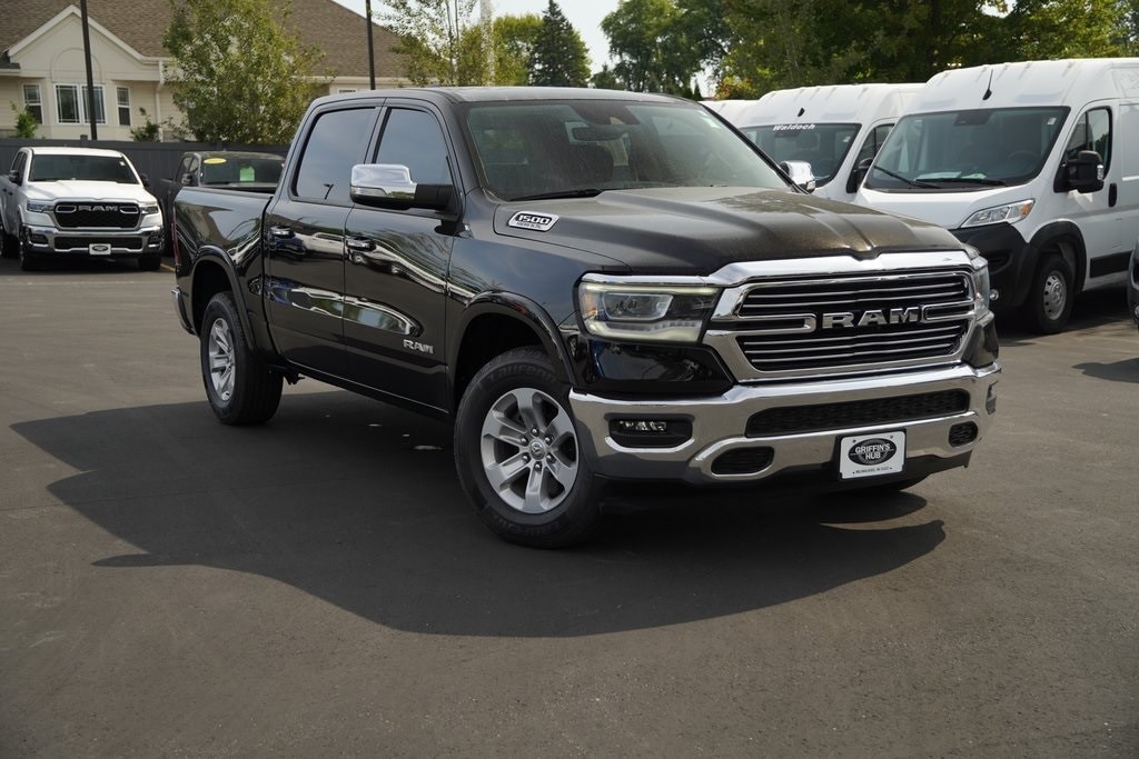 Used 2021 RAM Ram 1500 Pickup Laramie with VIN 1C6SRFJT8MN675329 for sale in Milwaukee, WI