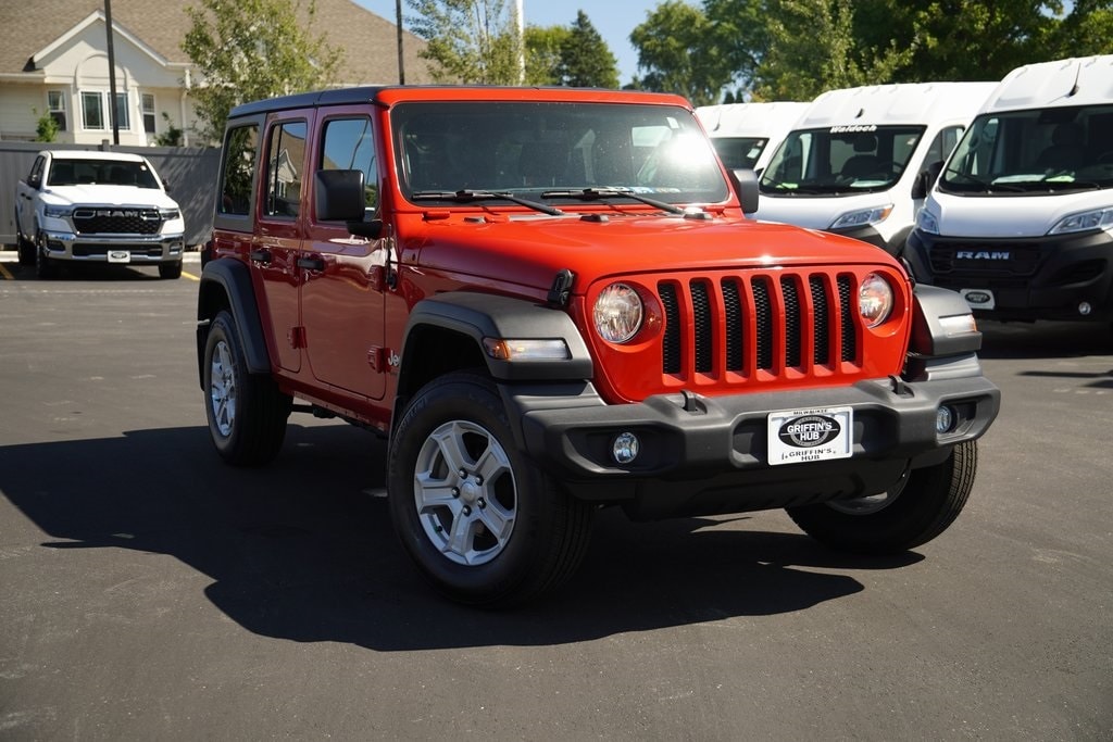 Used 2021 Jeep Wrangler Unlimited Sport S with VIN 1C4HJXDN1MW573460 for sale in Milwaukee, WI