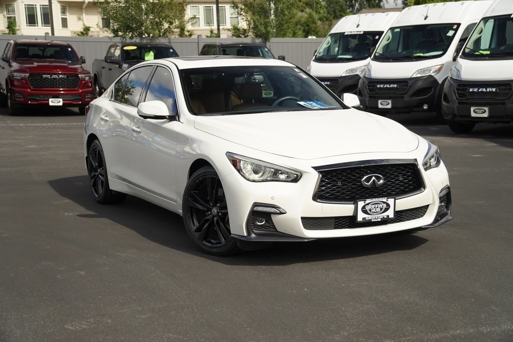 Certified 2021 INFINITI Q50 SENSORY with VIN JN1EV7CR1MM754634 for sale in Milwaukee, WI