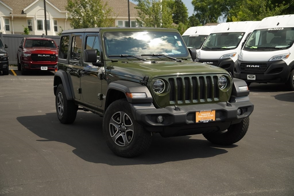 Certified 2020 Jeep Wrangler Unlimited Sport S with VIN 1C4HJXDG9LW340572 for sale in Milwaukee, WI