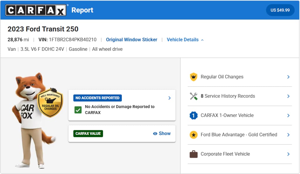 Certified 2023 Ford Transit-250 Cargo Base Van Medium Roof Van
