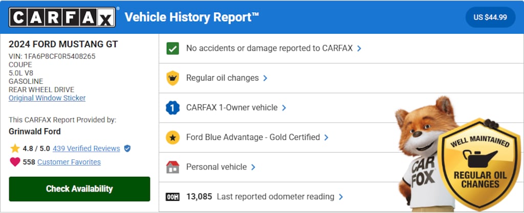 Certified 2024 Ford Mustang GT Premium Coupe