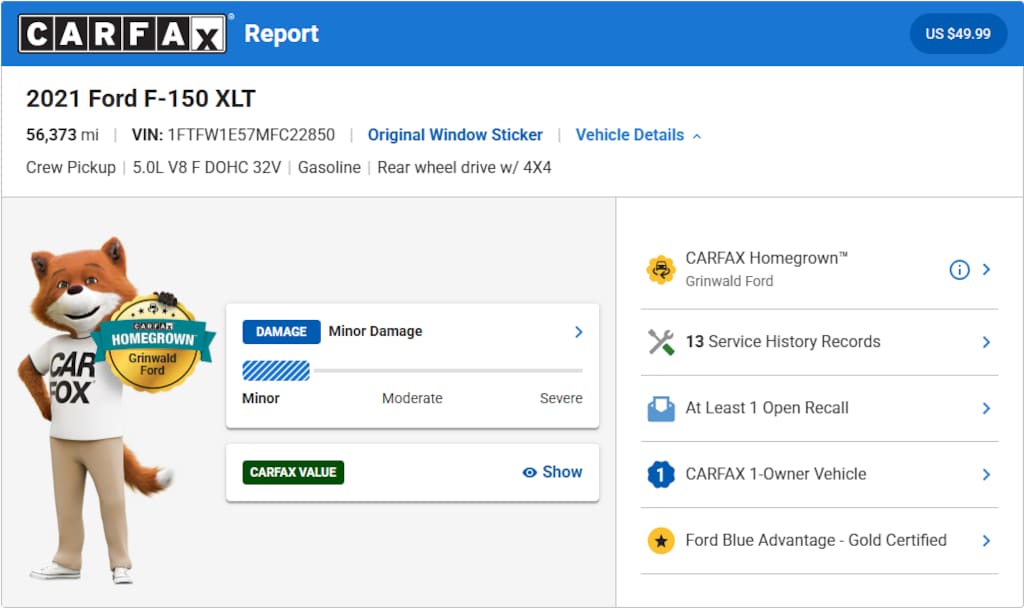 Certified 2021 Ford F-150 XLT Truck