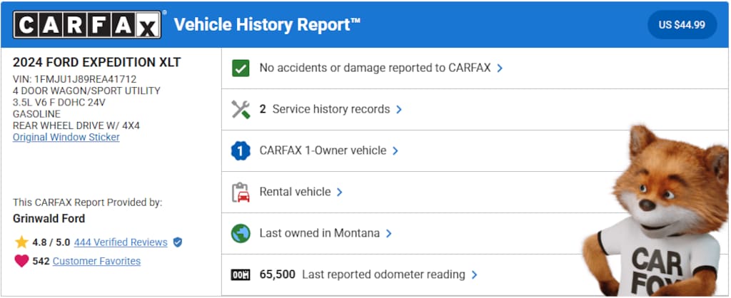 Certified 2024 Ford Expedition XLT SUV