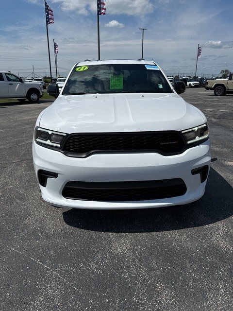 Used 2021 Dodge Durango GT Plus with VIN 1C4RDJDG1MC764937 for sale in Bunker Hill, IN