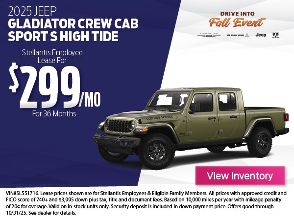 2025 Jeep Gladiator Crew Can Sport S High Tide