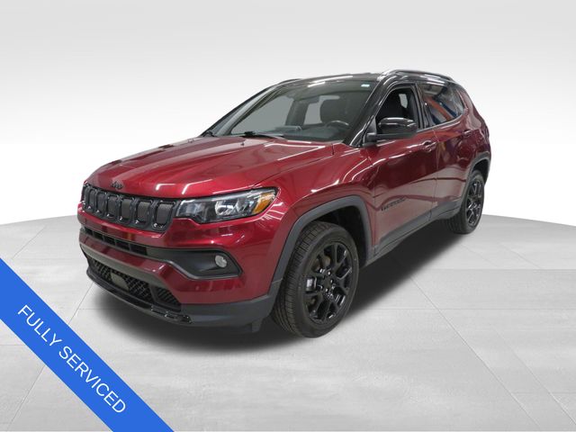 Certified 2022 Jeep Compass Altitude with VIN 3C4NJDBB8NT177527 for sale in Toledo, OH
