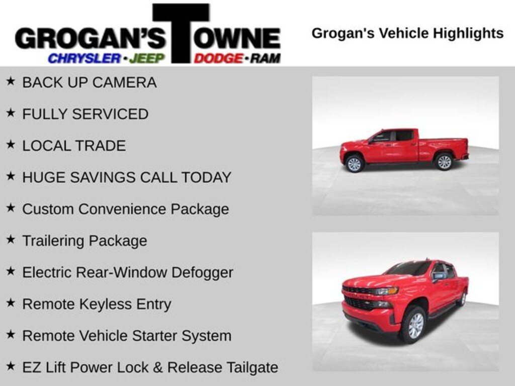 Used 2020 Chevrolet Silverado 1500 Silverado Custom Truck Crew Cab