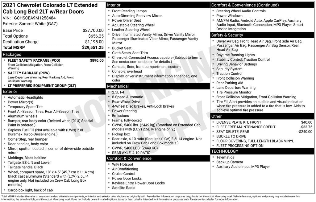 Used 2021 Chevrolet Colorado LT Truck