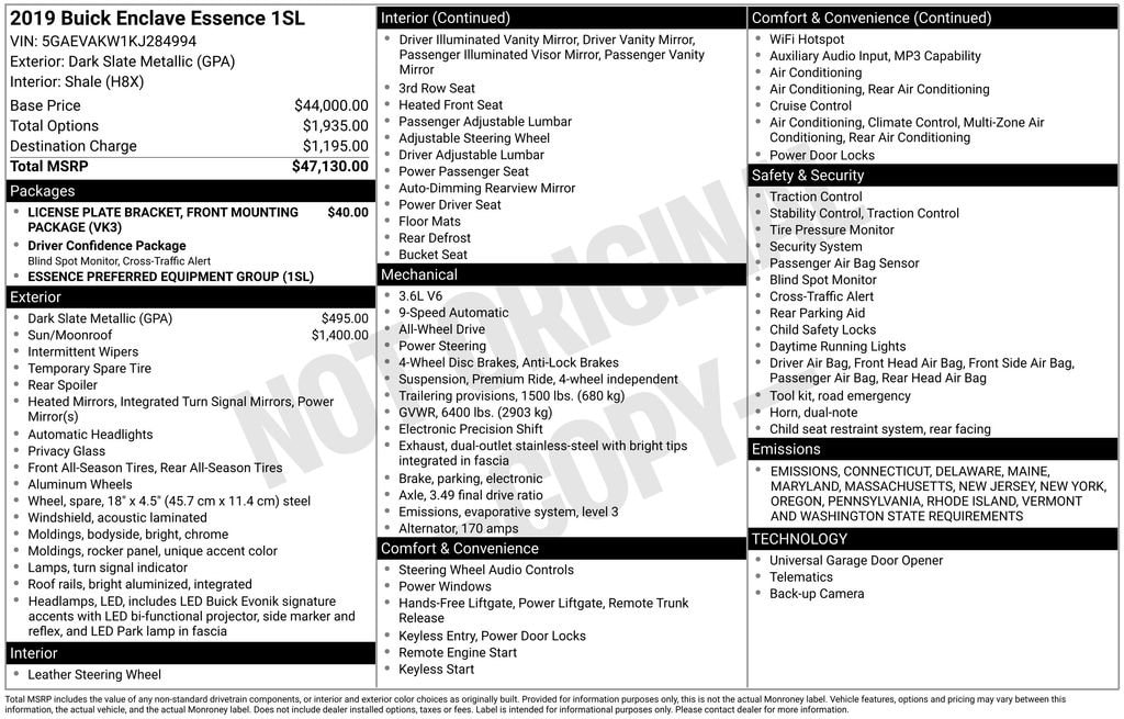 Used 2019 Buick Enclave Essence SUV