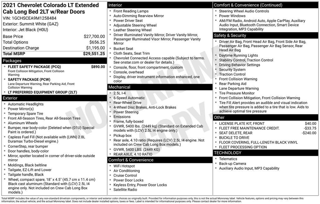 Used 2021 Chevrolet Colorado LT Truck