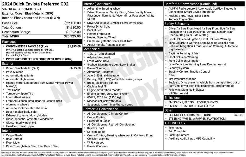 Used 2024 Buick Envista Preferred SUV