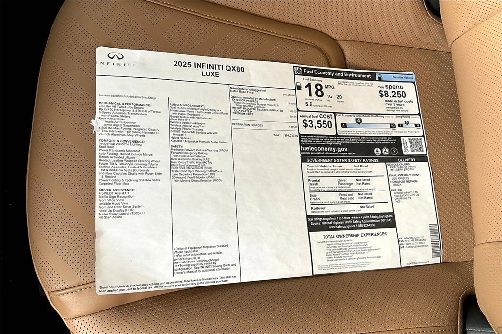2025 INFINITI QX80 Luxe - Photo 18