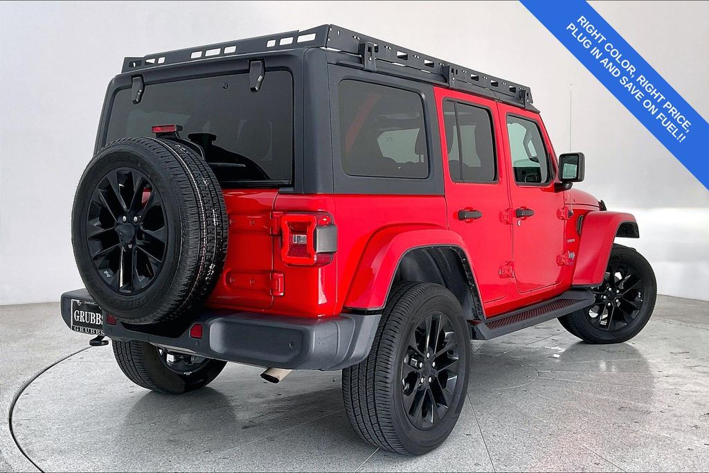 Used 2021 Jeep Wrangler Unlimited Sahara 4XE with VIN 1C4JJXP61MW803097 for sale in Grapevine, TX