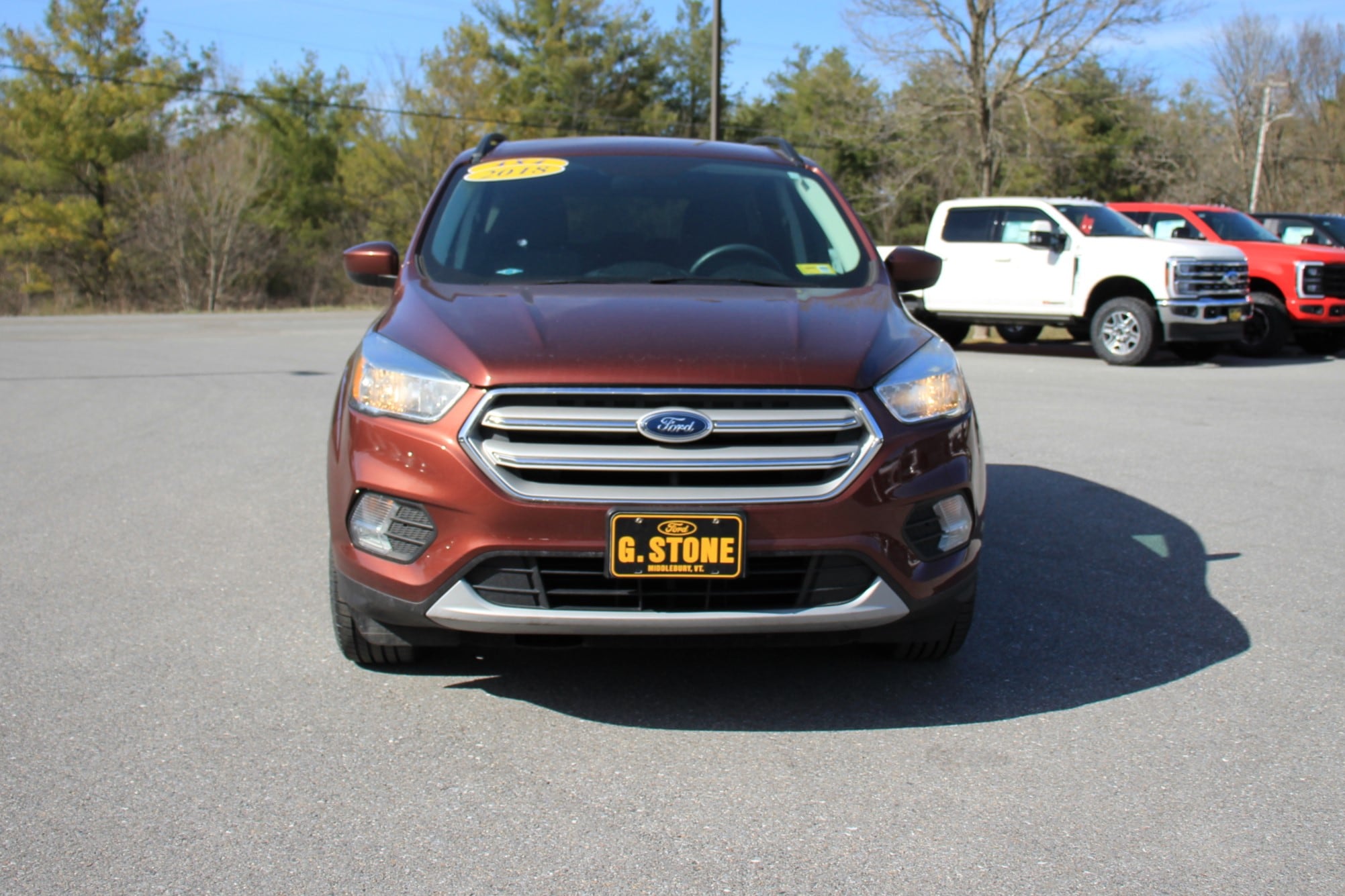 Used 2018 Ford Escape SE with VIN 1FMCU9GDXJUA14573 for sale in Middlebury, VT