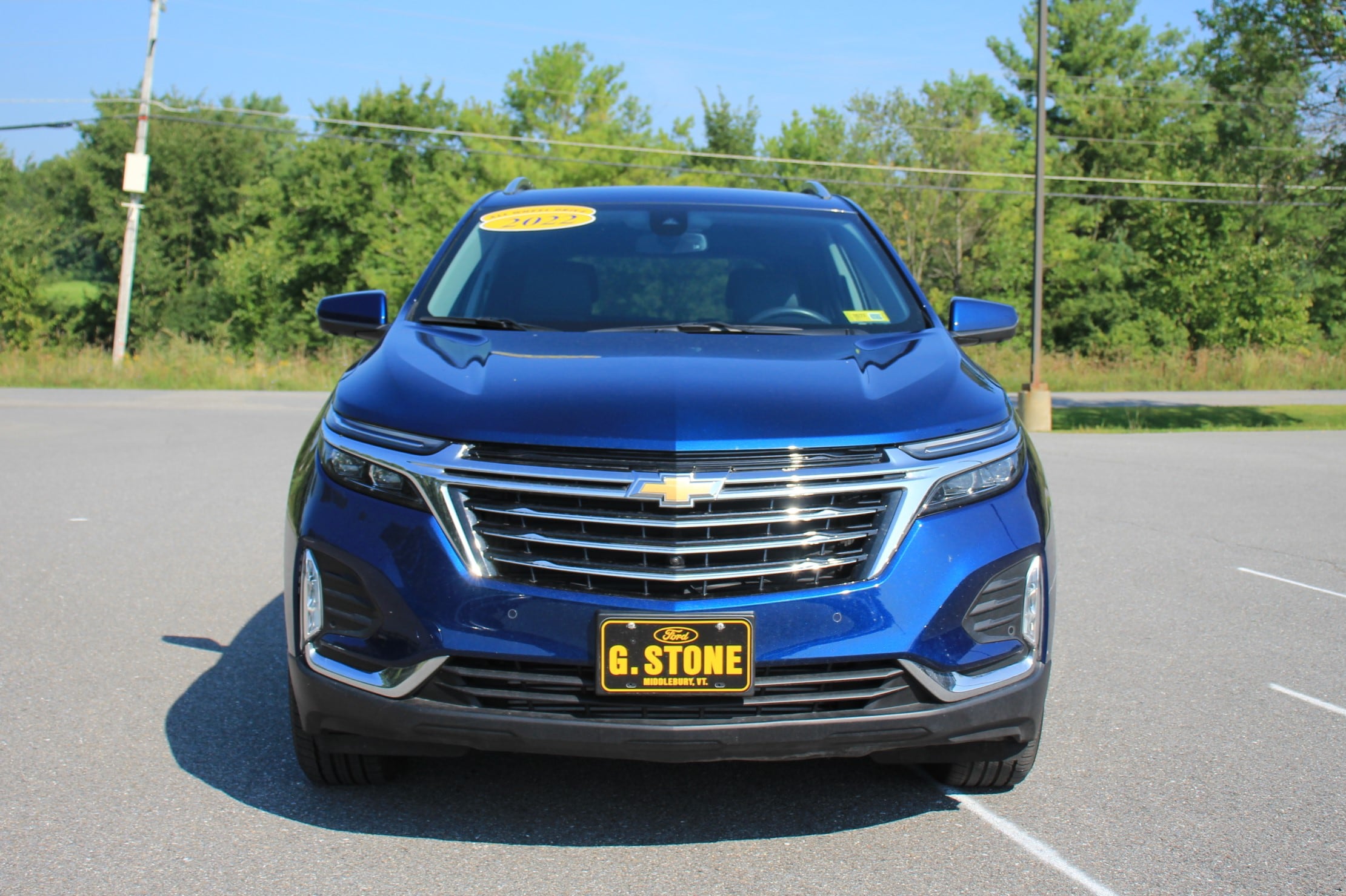 Used 2022 Chevrolet Equinox Premier with VIN 3GNAXXEV1NS227587 for sale in Middlebury, VT