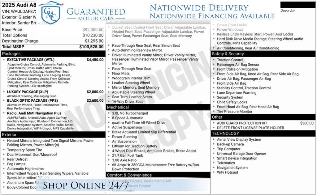 2025 Audi A8 Base's photo