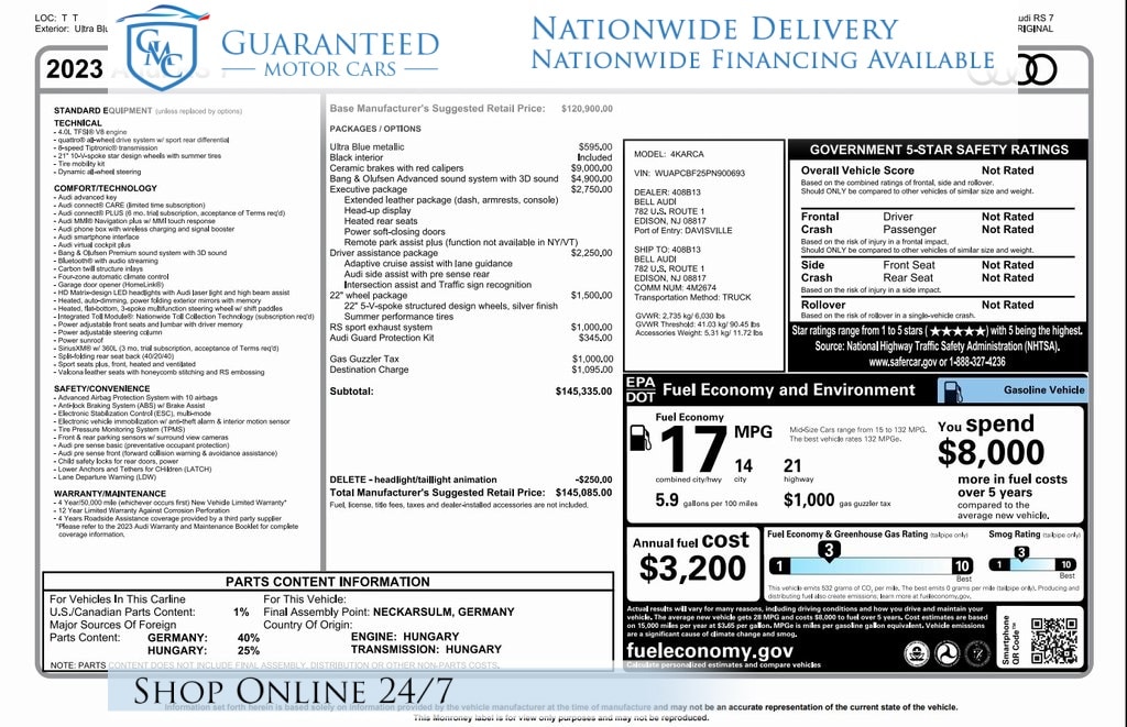 2023 Audi RS 7 Base's photo