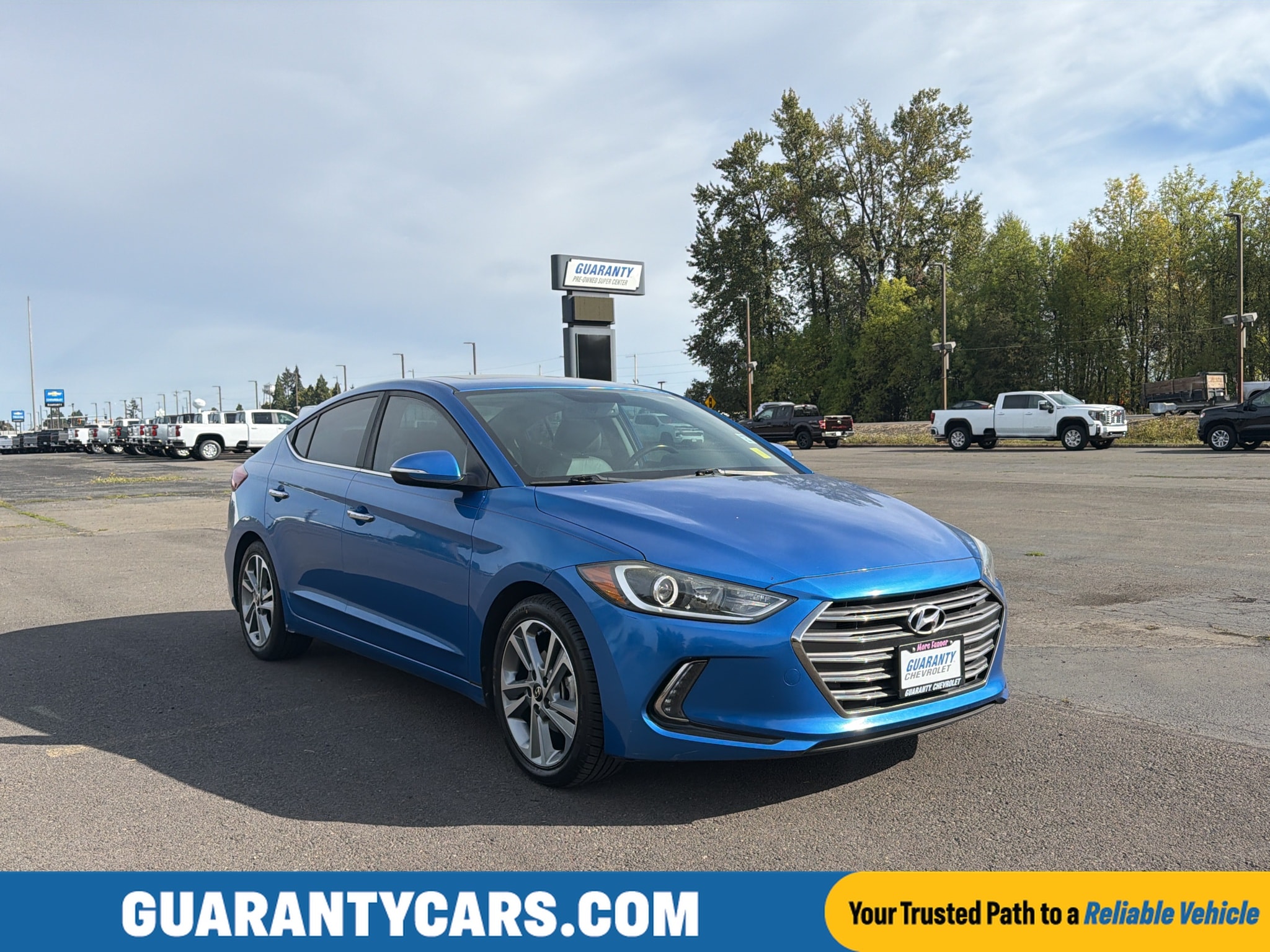 Used 2017 Hyundai Elantra Limited with VIN KMHD84LF7HU284406 for sale in Junction City, OR