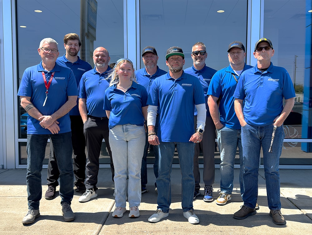 The sales team at Guaranty Chevrolet