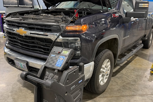 Vehicle having it's battery diagnosed at Guaranty Chevrolet