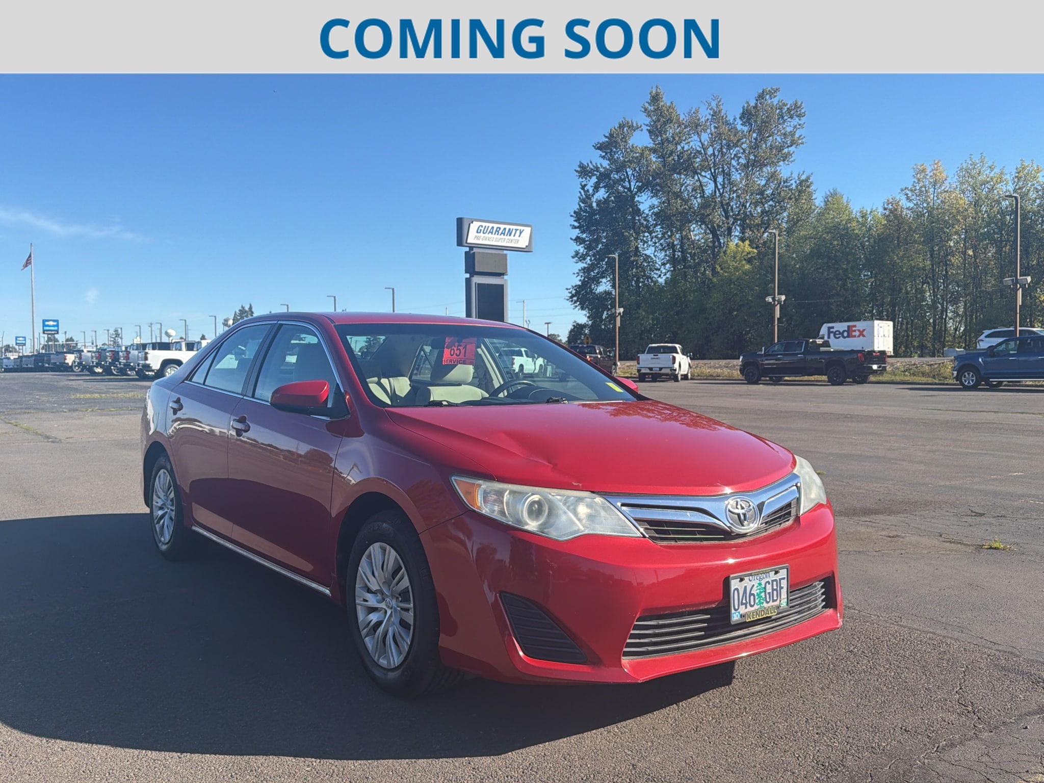 Used 2012 Toyota Camry L with VIN 4T4BF1FK0CR245661 for sale in Junction City, OR
