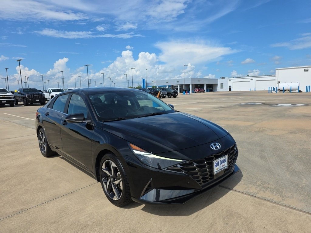 Used 2023 Hyundai Elantra Limited with VIN KMHLP4AG0PU472600 for sale in Angleton, TX