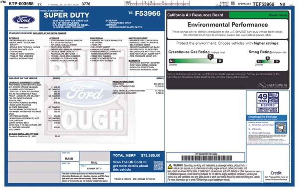New 2026 Ford F-350SD XL Truck