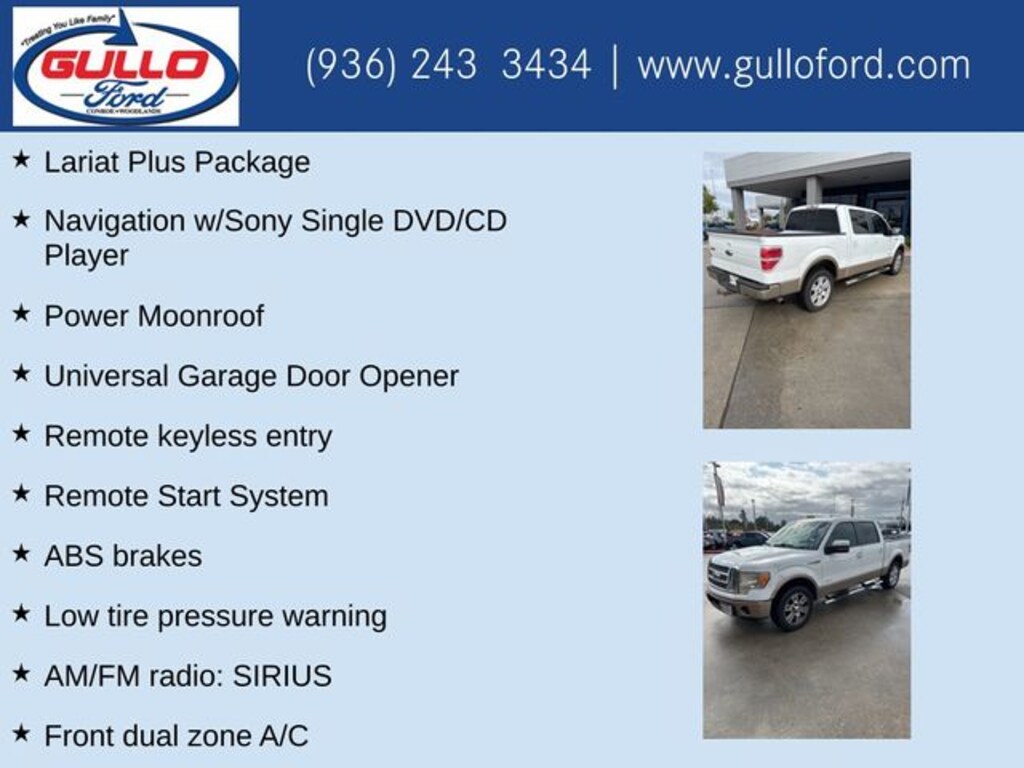 Used 2012 Ford F-150 Lariat Truck