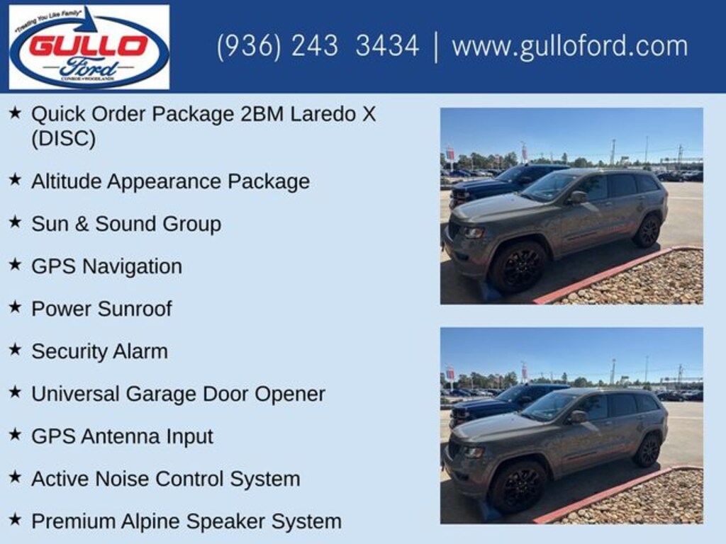 Used 2021 Jeep Grand Cherokee Laredo X SUV