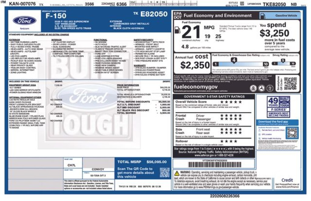 New 2026 Ford F-150 XLT Truck