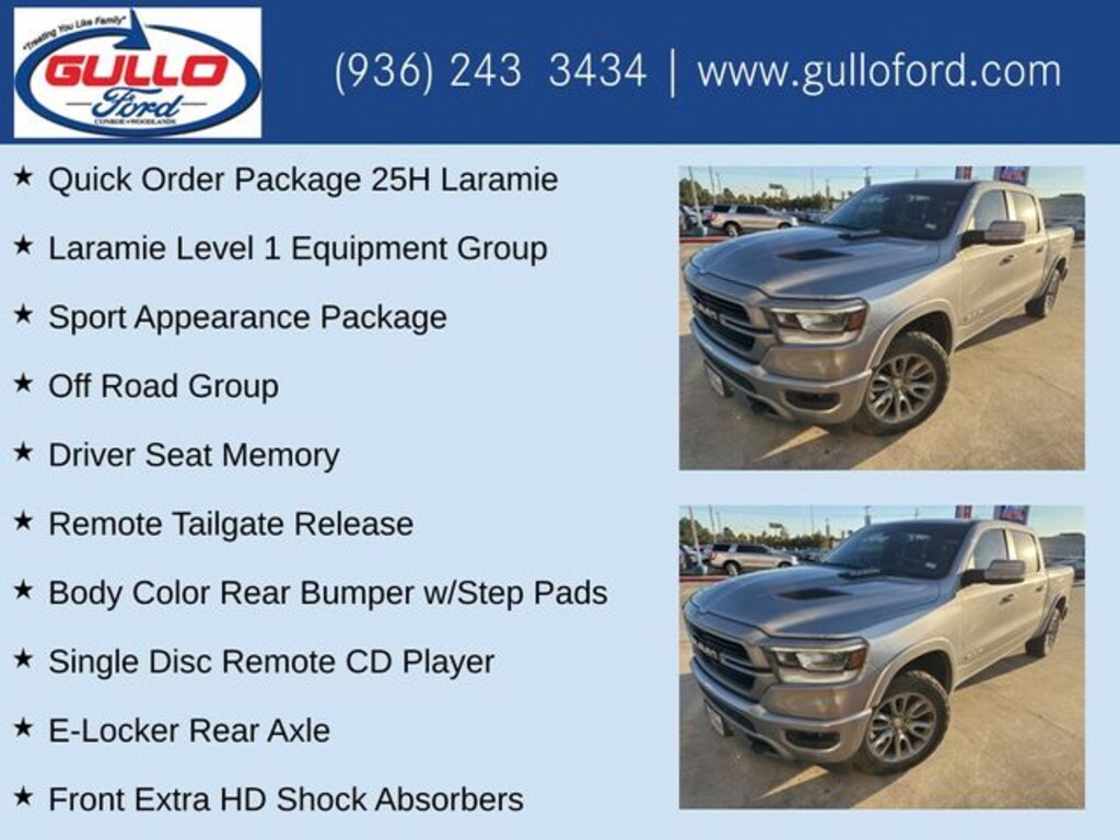 Used 2019 Ram 1500 Laramie Truck