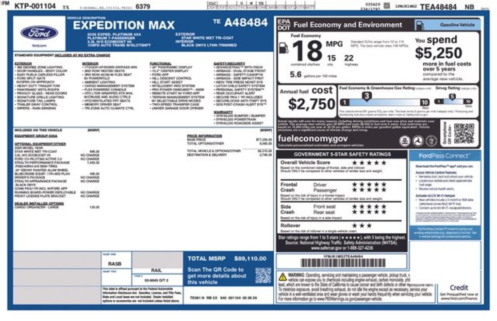 New 2026 Ford Expedition Max Platinum SUV
