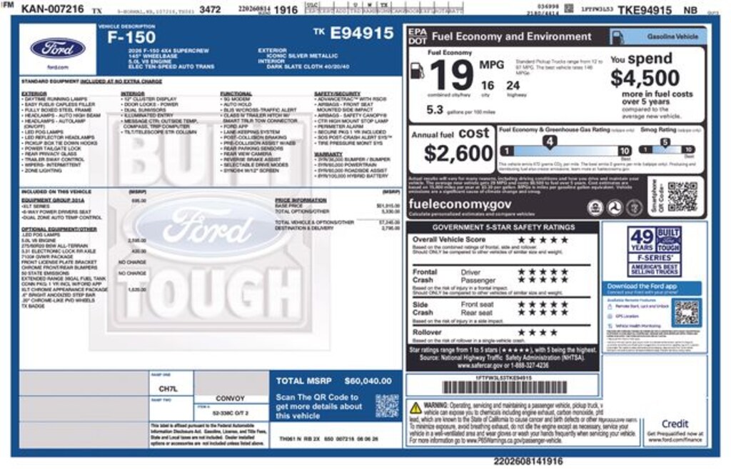 New 2026 Ford F-150 XLT Truck