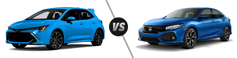2019 Toyota Corolla Hatchback vs. Honda Civic Hatchback