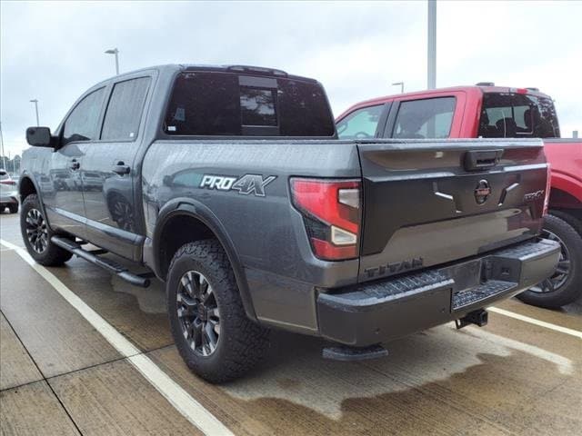 Used 2021 Nissan Titan PRO-4X with VIN 1N6AA1ED6MN513682 for sale in Conroe, TX