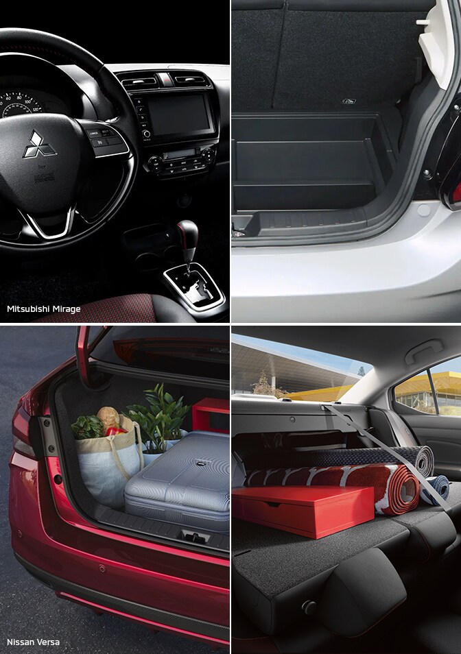 Mitsubishi Mirage Vs. Nissan Versa Compare The 2023 Models