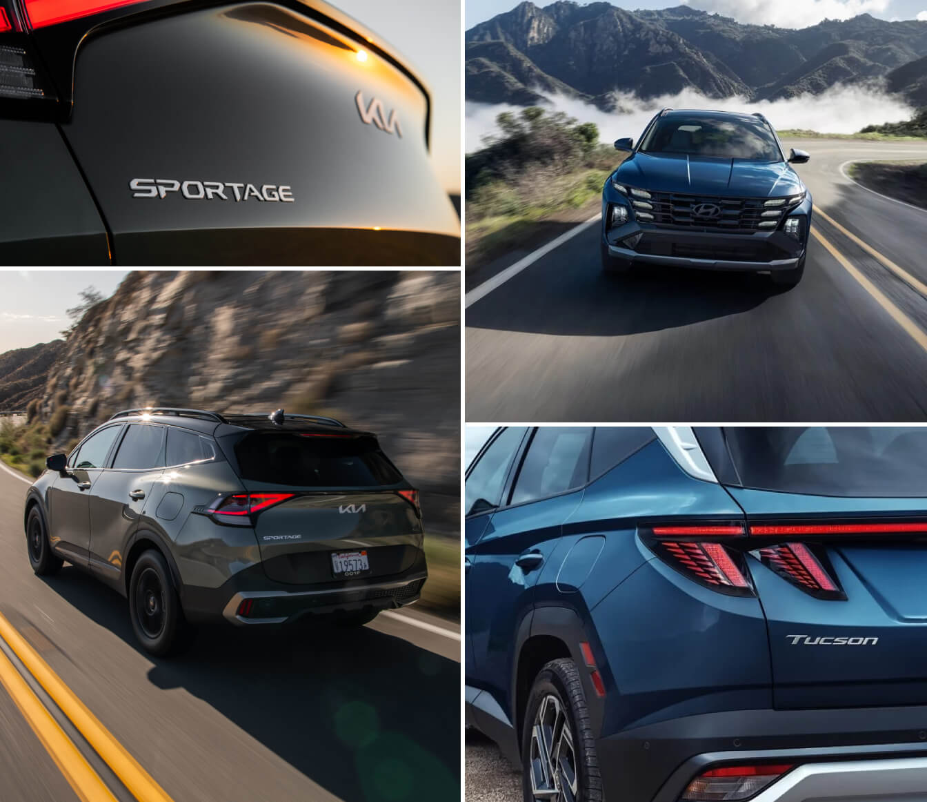 Kia Sportage vs. Hyundai Tucson Safety Comparison