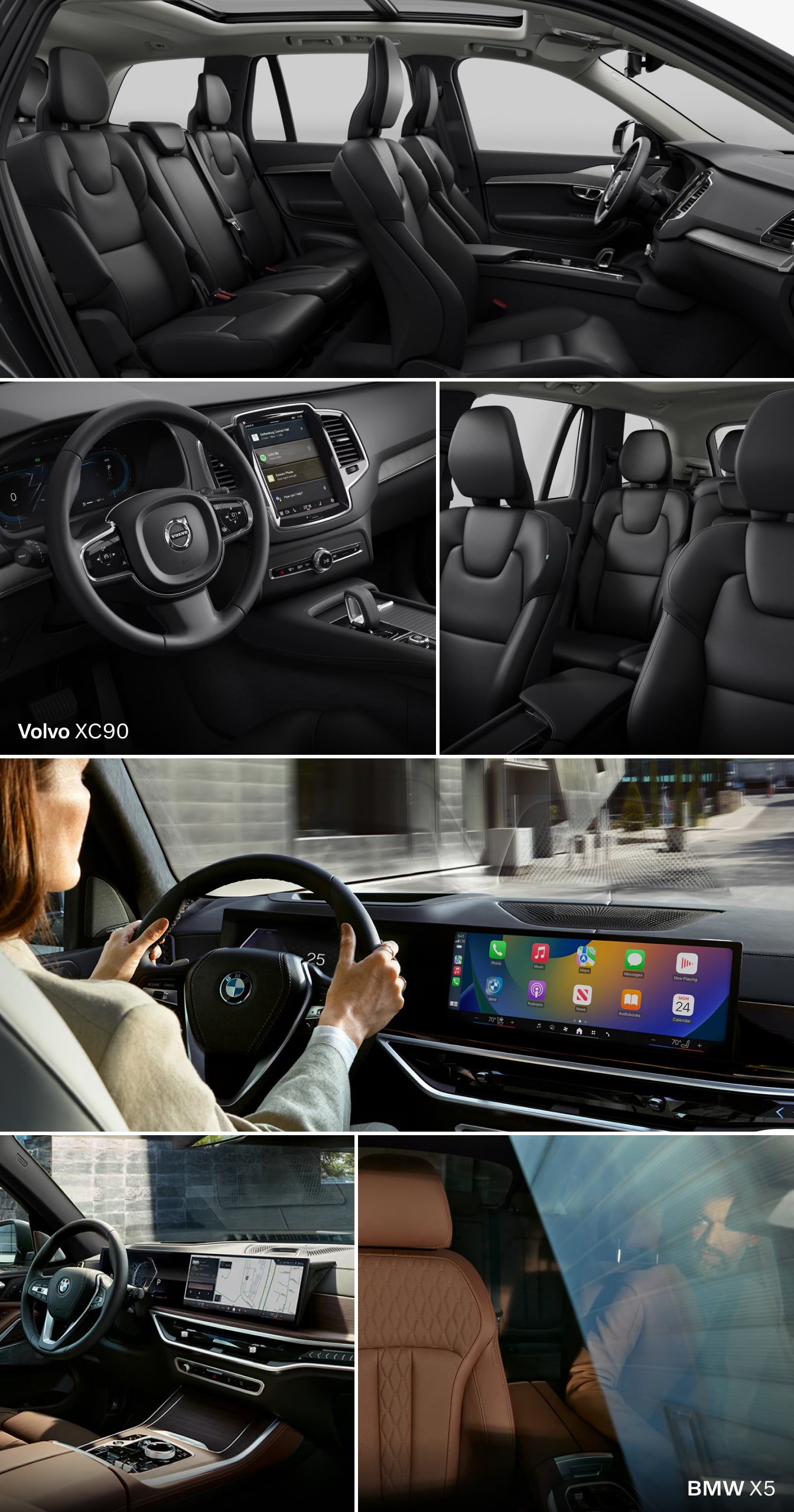 Volvo XC90 vs. BMW X5 Interior Benefits