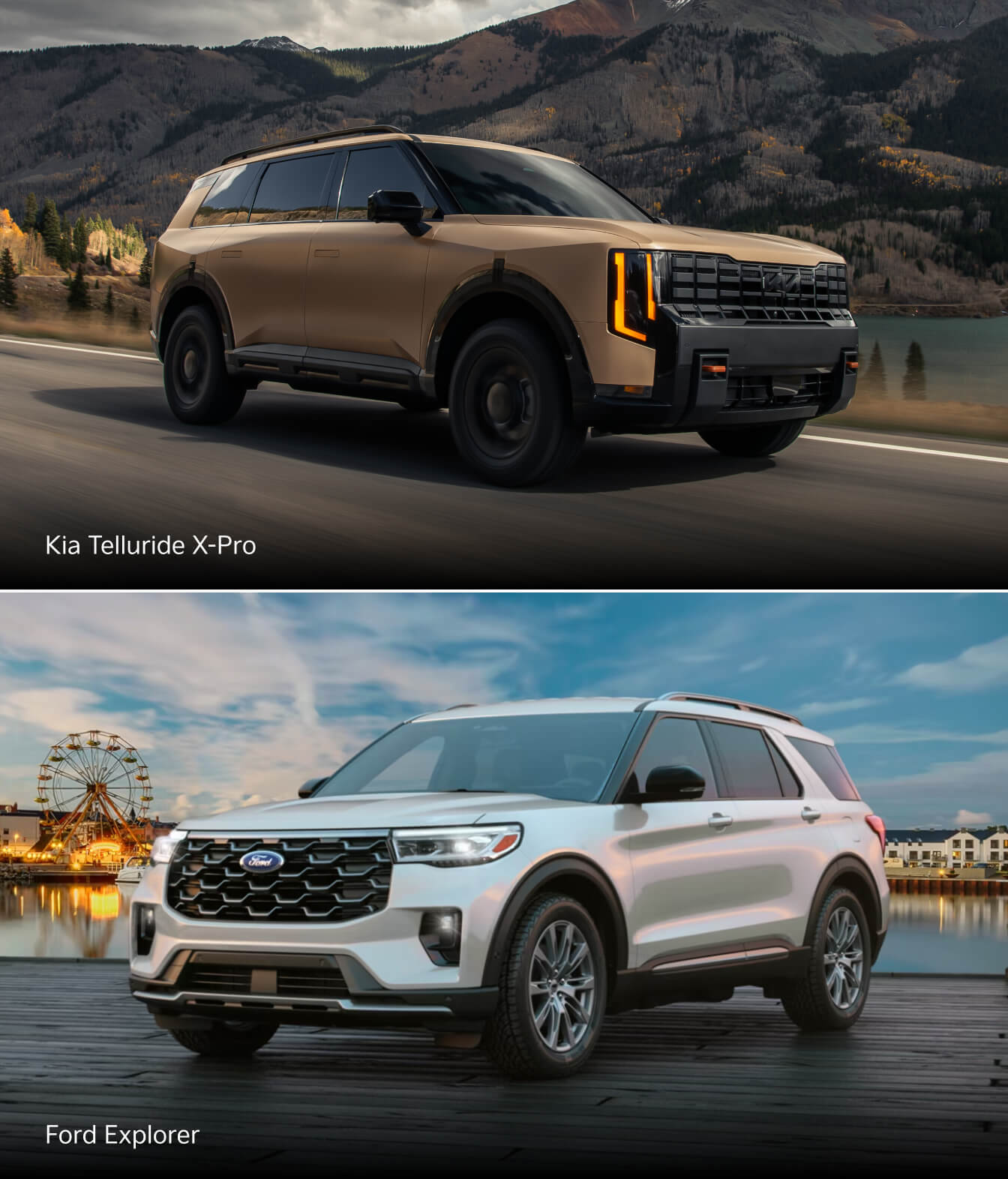 New Kia Telluride vs. Ford Explorer Specs, Engine Info and MPG Ratings