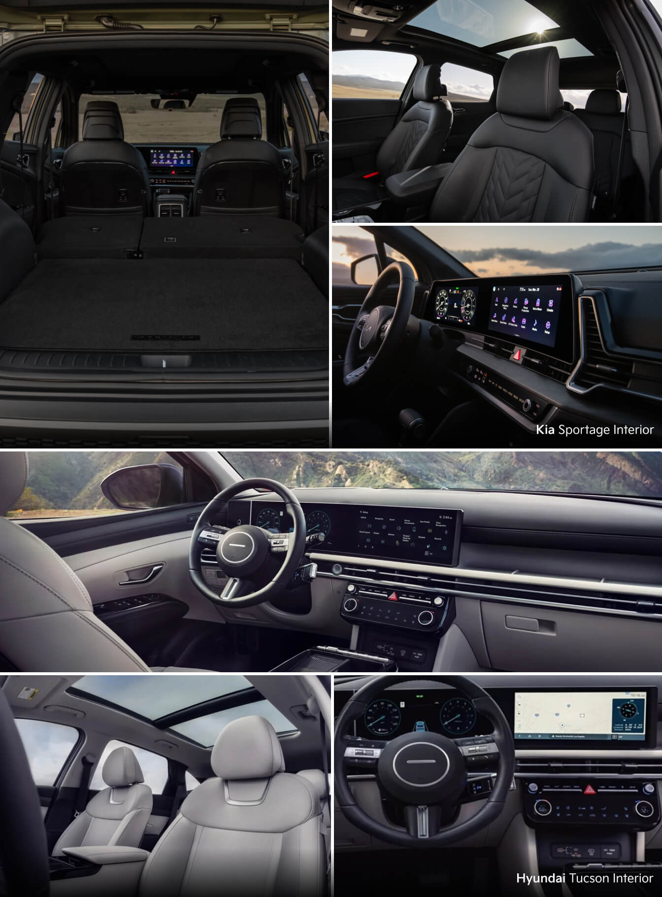 Kia Sportage vs. Hyundai Tucson Technology