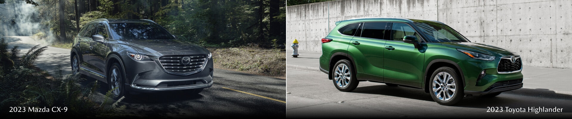 2023 Mazda CX-9 Vs. 2023 Toyota Highlander
