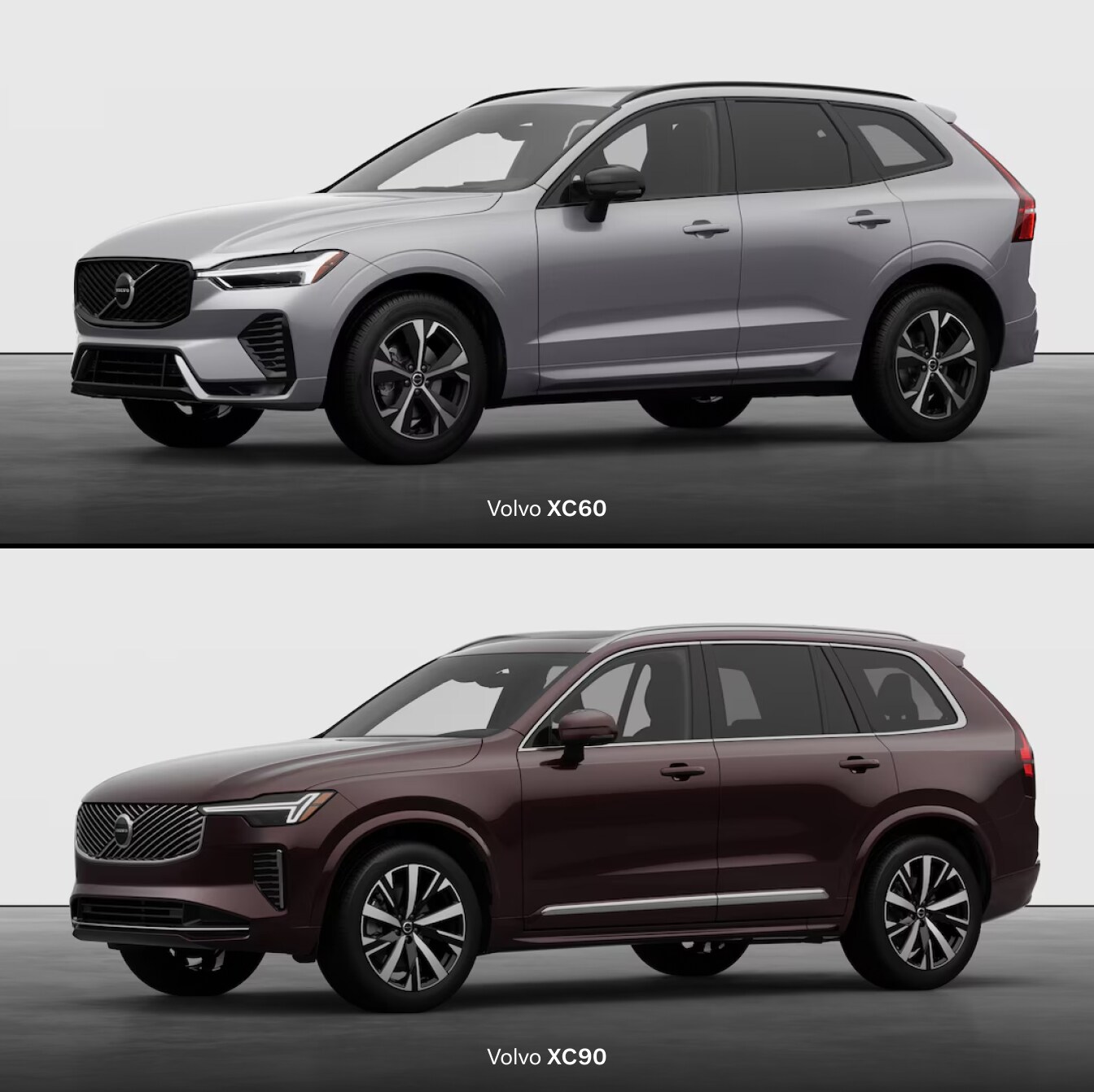 a-tsu①VOLVO XC60 XC90 19in8J+49H5 108 2026 Volvo XC60 Vs. Volvo XC90: Side-By-Side Comparison